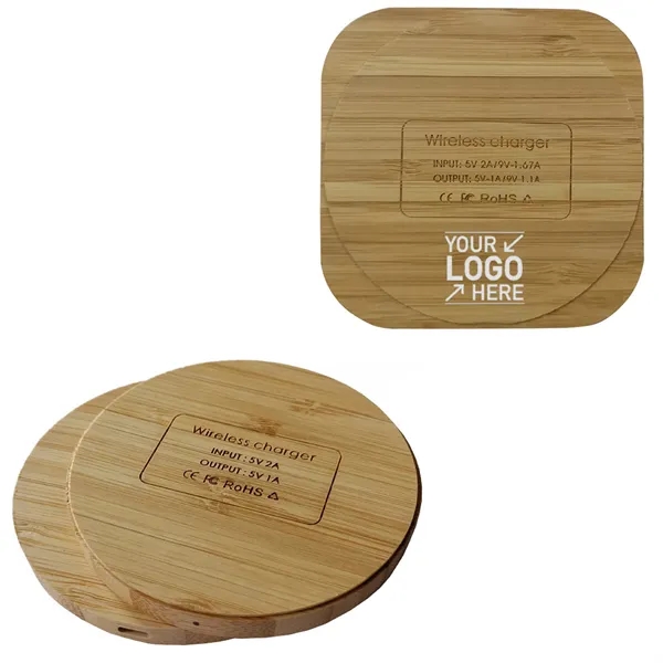 10W Wooden Wireless Charger - 10W Wooden Wireless Charger - Image 0 of 5