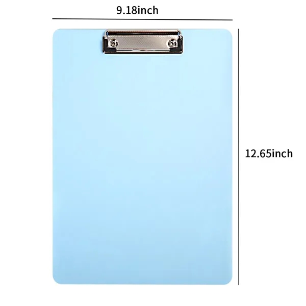 A4 Colorful Transparent Plastic Clipboard - A4 Colorful Transparent Plastic Clipboard - Image 2 of 3