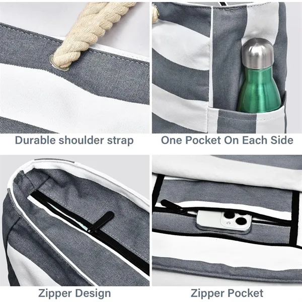 Large Beach Tote Bag For Women - Large Beach Tote Bag For Women - Image 4 of 4