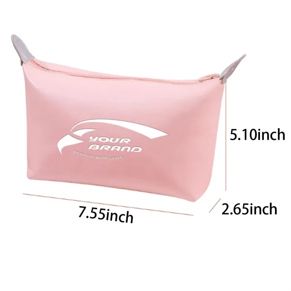 Waterproof Zipper Leatherette Pencil Case Cosmetic Pouch - Waterproof Zipper Leatherette Pencil Case Cosmetic Pouch - Image 1 of 4
