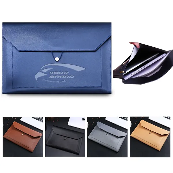 PU Leather Business A4 File Folder Document Storage - PU Leather Business A4 File Folder Document Storage - Image 0 of 4