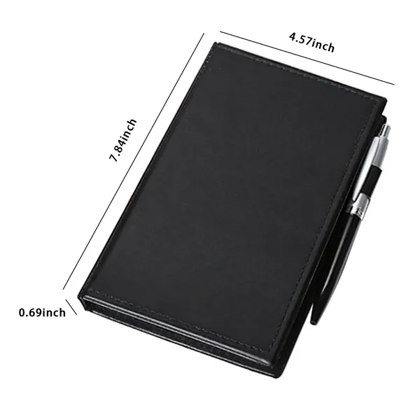 Pen &Tear-Off Creative Sticky Notes PU Leather Cover - Pen &Tear-Off Creative Sticky Notes PU Leather Cover - Image 1 of 3