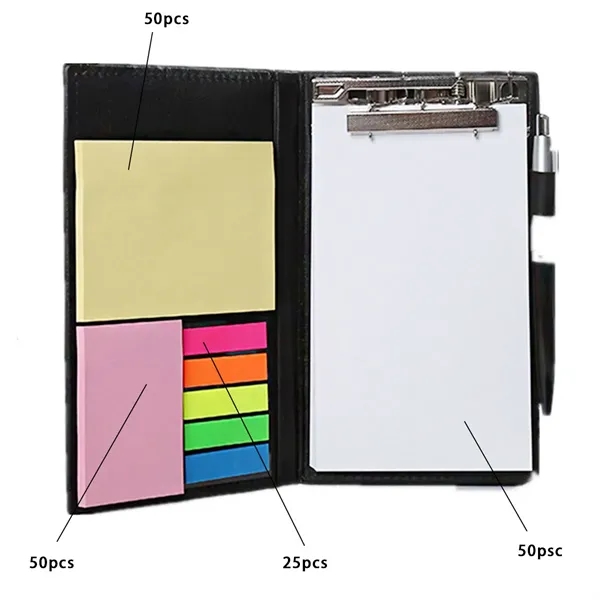 Pen &Tear-Off Creative Sticky Notes PU Leather Cover - Pen &Tear-Off Creative Sticky Notes PU Leather Cover - Image 2 of 3