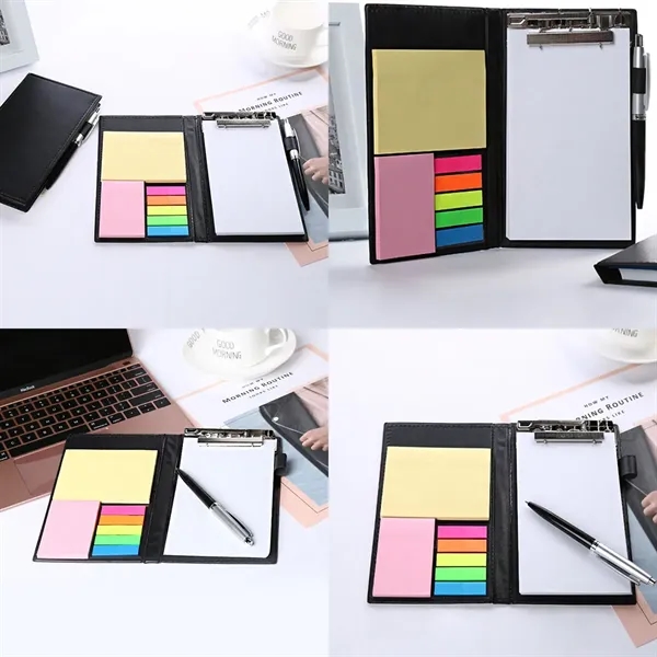 Pen &Tear-Off Creative Sticky Notes PU Leather Cover - Pen &Tear-Off Creative Sticky Notes PU Leather Cover - Image 3 of 3