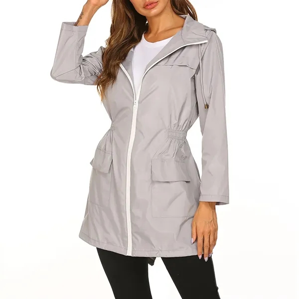 Women Waterproof Rain Jacket - Women Waterproof Rain Jacket - Image 2 of 4