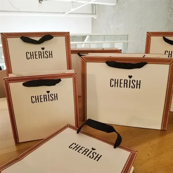 Paper Ribbon Gift Tote Bag for Shopping - Paper Ribbon Gift Tote Bag for Shopping - Image 1 of 3