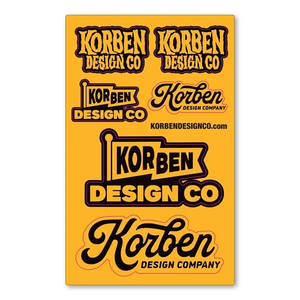 Custom Indoor/Outdoor Repositionable Decal Sheet 12-16 Sq.In - Custom Indoor/Outdoor Repositionable Decal Sheet 12-16 Sq.In - Image 0 of 0