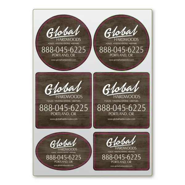 Adhesive Decal Sticker Sheet 5" x 7" - 3.4 Mil - Adhesive Decal Sticker Sheet 5" x 7" - 3.4 Mil - Image 0 of 3