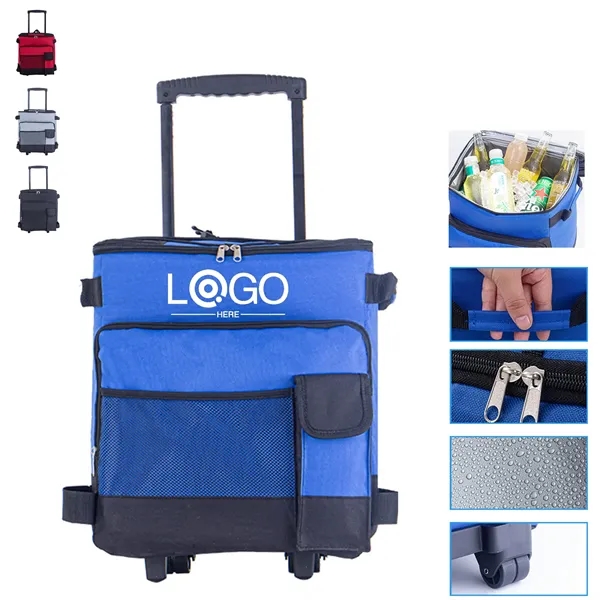 43L Insulated Cart Rolling Cooler - 43L Insulated Cart Rolling Cooler - Image 0 of 4