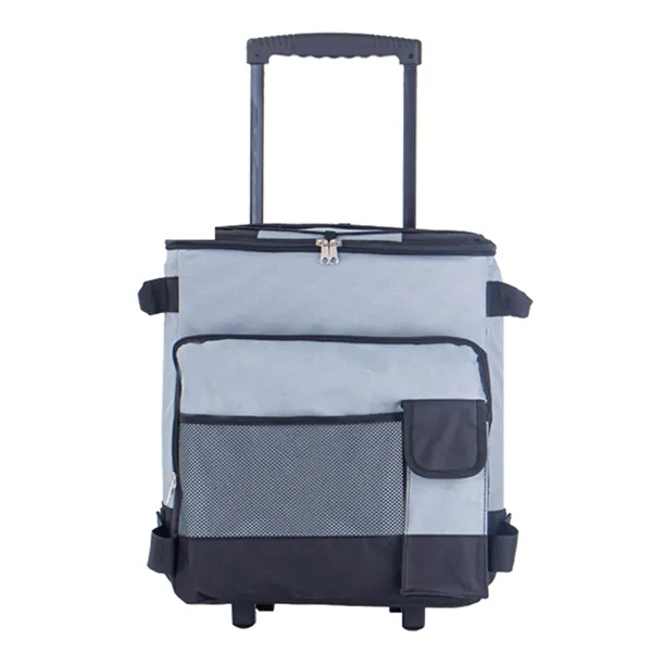 43L Insulated Cart Rolling Cooler - 43L Insulated Cart Rolling Cooler - Image 3 of 4