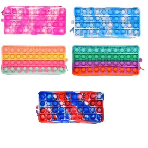Pencil Case Sensory Silicone Bubble Toy Stationery - Pencil Case Sensory Silicone Bubble Toy Stationery - Image 7 of 9