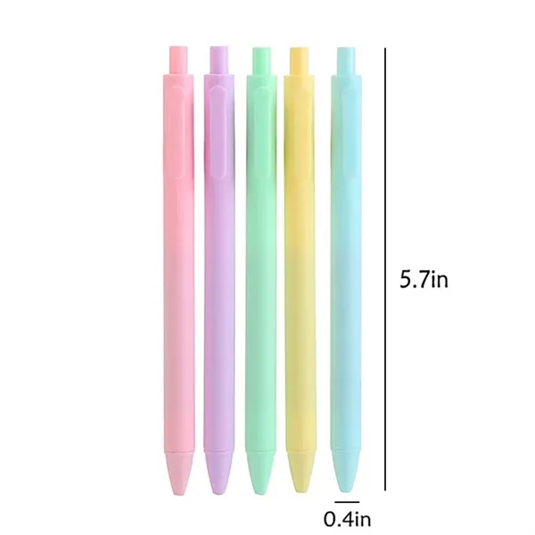 Custom Office stationery Candy Color Plastic Press Pen - Custom Office stationery Candy Color Plastic Press Pen - Image 1 of 3