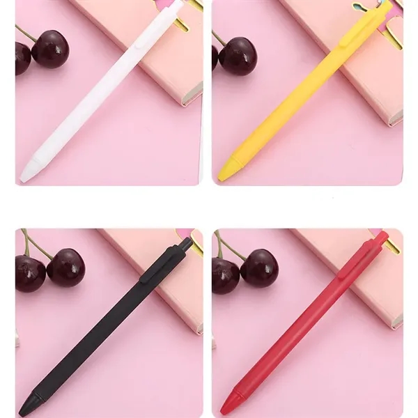 Custom Office stationery Candy Color Plastic Press Pen - Custom Office stationery Candy Color Plastic Press Pen - Image 2 of 3