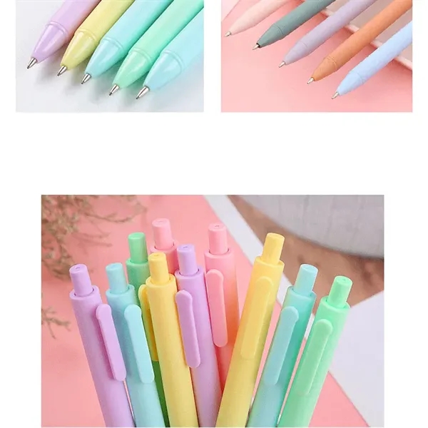 Custom Office stationery Candy Color Plastic Press Pen - Custom Office stationery Candy Color Plastic Press Pen - Image 3 of 3