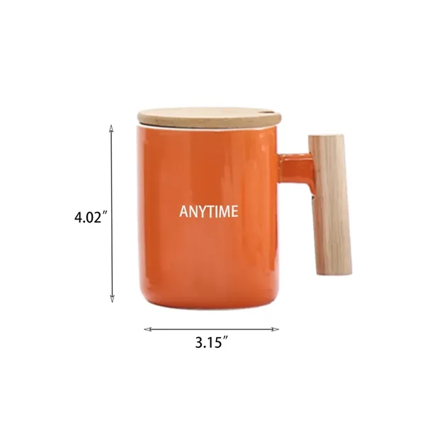 Ceramic Cup With Wooden Handle - Ceramic Cup With Wooden Handle - Image 1 of 1