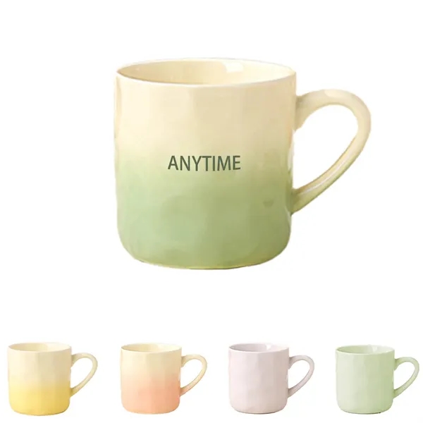 Creative Gradient Macaroon Color Ceramic Coffee Mug - Creative Gradient Macaroon Color Ceramic Coffee Mug - Image 0 of 1