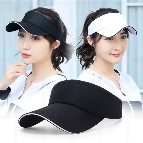 Outdoor Tennis Running Hat Women Mens Sun Visor Cap - Outdoor Tennis Running Hat Women Mens Sun Visor Cap - Image 2 of 14