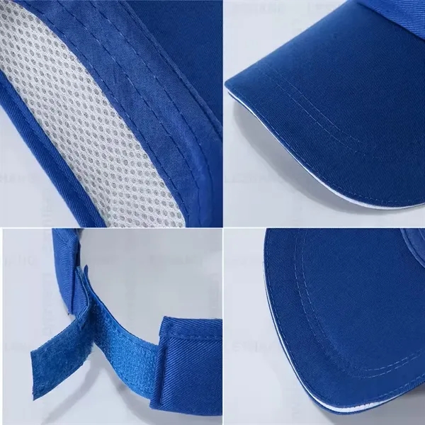 Outdoor Tennis Running Hat Women Mens Sun Visor Cap - Outdoor Tennis Running Hat Women Mens Sun Visor Cap - Image 3 of 14