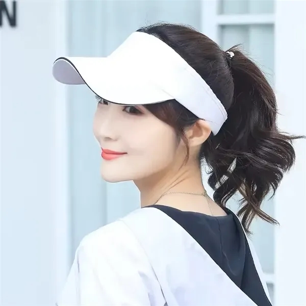 Outdoor Tennis Running Hat Women Mens Sun Visor Cap - Outdoor Tennis Running Hat Women Mens Sun Visor Cap - Image 4 of 14