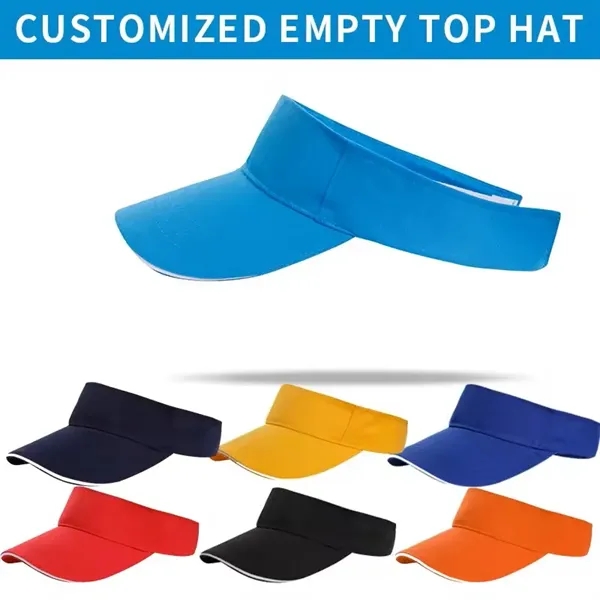 Outdoor Tennis Running Hat Women Mens Sun Visor Cap - Outdoor Tennis Running Hat Women Mens Sun Visor Cap - Image 5 of 14