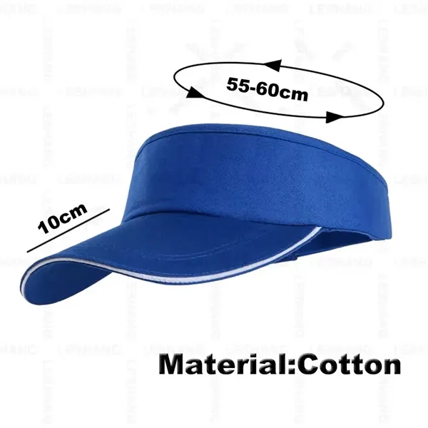 Outdoor Tennis Running Hat Women Mens Sun Visor Cap - Outdoor Tennis Running Hat Women Mens Sun Visor Cap - Image 7 of 14