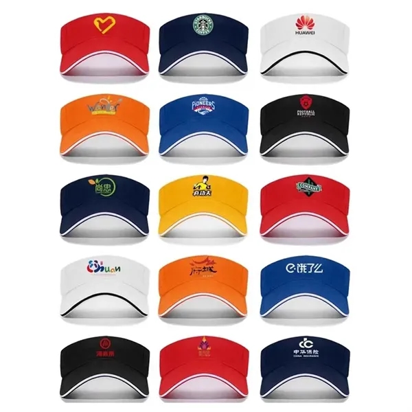 Outdoor Tennis Running Hat Women Mens Sun Visor Cap - Outdoor Tennis Running Hat Women Mens Sun Visor Cap - Image 8 of 14