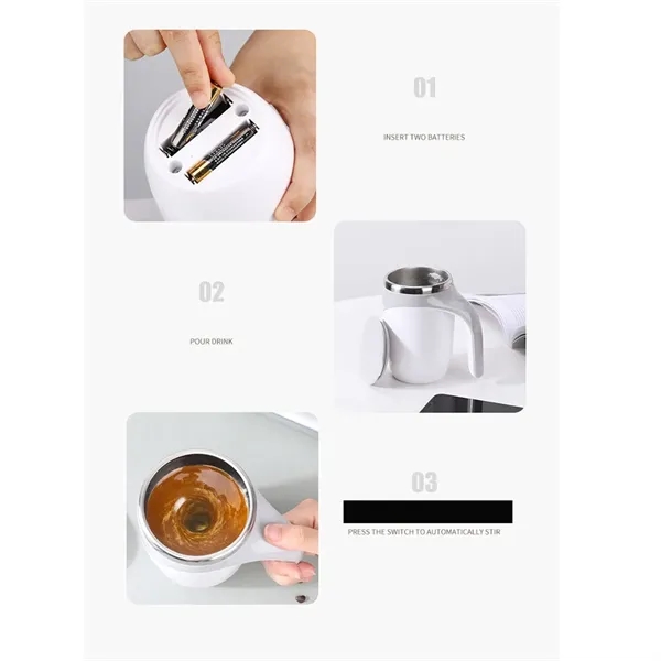 14oz Self Stirring Coffee Mug - 14oz Self Stirring Coffee Mug - Image 2 of 5