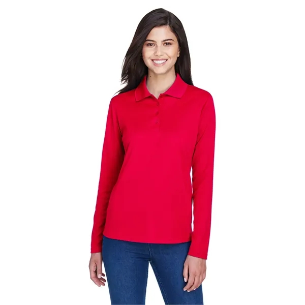 CORE365 Ladies' Pinnacle Performance Long-Sleeve Pique Polo - CORE365 Ladies' Pinnacle Performance Long-Sleeve Pique Polo - Image 26 of 58