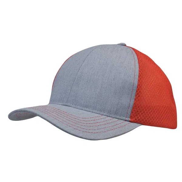 Light Brushed Poly Cotton Marle with Honeycomb Mesh - Light Brushed Poly Cotton Marle with Honeycomb Mesh - Image 5 of 5