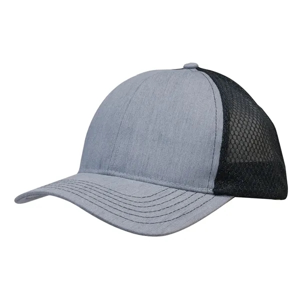 Light Brushed Poly Cotton Marle with Honeycomb Mesh - Light Brushed Poly Cotton Marle with Honeycomb Mesh - Image 1 of 5