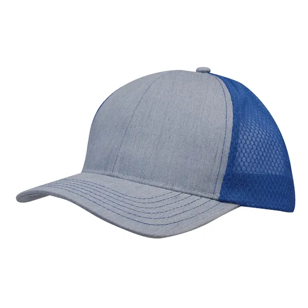 Light Brushed Poly Cotton Marle with Honeycomb Mesh - Light Brushed Poly Cotton Marle with Honeycomb Mesh - Image 4 of 5
