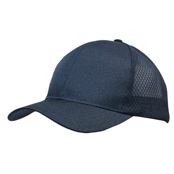 Breathable Poly Twill with Honeycomb Mesh - Breathable Poly Twill with Honeycomb Mesh - Image 3 of 10