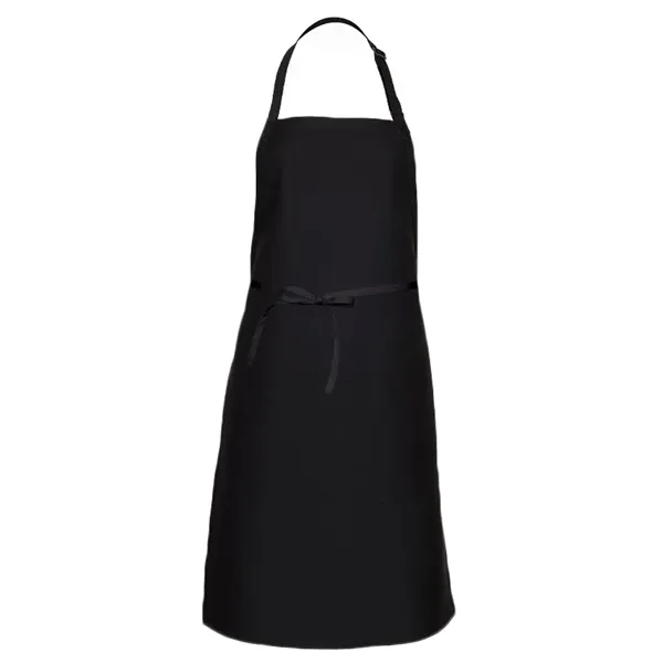Premium Black Apron w/ Adjustable Neck & Divided Center Pock - Premium Black Apron w/ Adjustable Neck & Divided Center Pock - Image 1 of 2