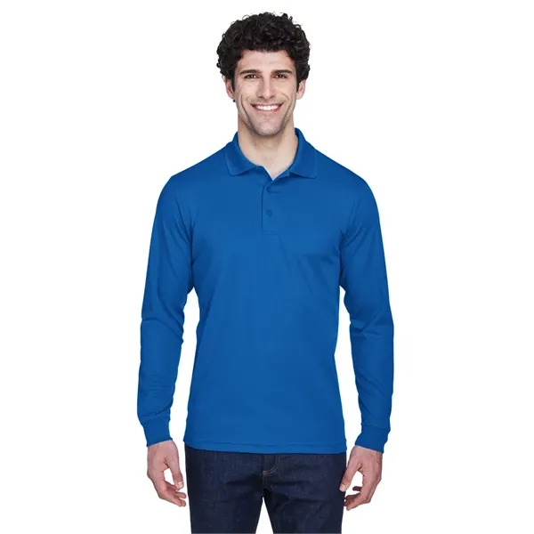 CORE365 Men's Pinnacle Performance Long-Sleeve Pique Polo - CORE365 Men's Pinnacle Performance Long-Sleeve Pique Polo - Image 4 of 49