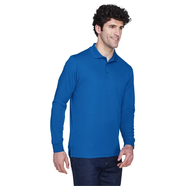 CORE365 Men's Pinnacle Performance Long-Sleeve Pique Polo - CORE365 Men's Pinnacle Performance Long-Sleeve Pique Polo - Image 23 of 49