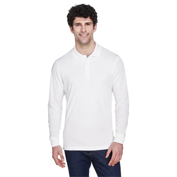 CORE365 Men's Pinnacle Performance Long-Sleeve Pique Polo - CORE365 Men's Pinnacle Performance Long-Sleeve Pique Polo - Image 12 of 49