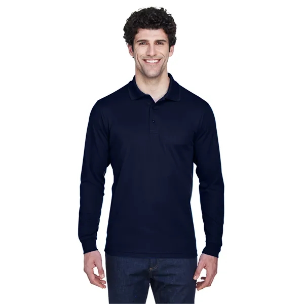 CORE365 Men's Pinnacle Performance Long-Sleeve Pique Polo - CORE365 Men's Pinnacle Performance Long-Sleeve Pique Polo - Image 16 of 49