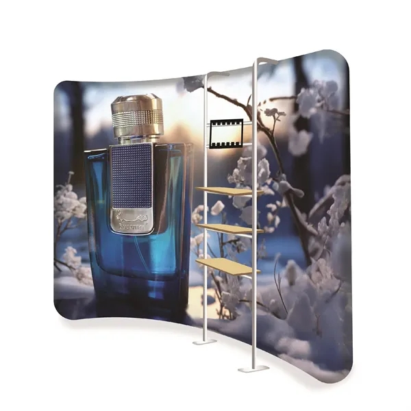 10' Curved Backdrop With Shelves Single Sided - 10' Curved Backdrop With Shelves Single Sided - Image 0 of 0