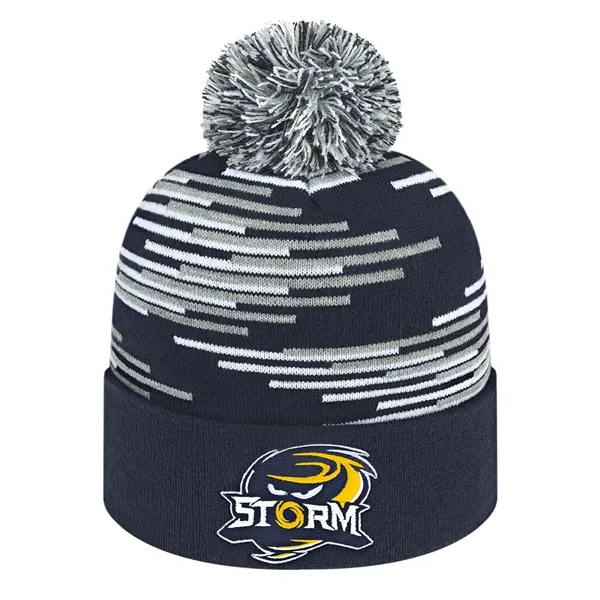 Bar Knit Cap With Cuff - Bar Knit Cap With Cuff - Image 0 of 7