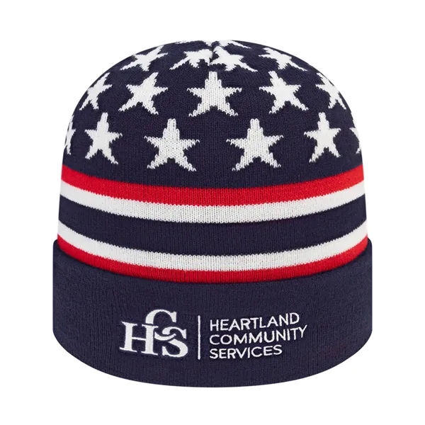 Flag Knit Cap with Cuff - Flag Knit Cap with Cuff - Image 0 of 1