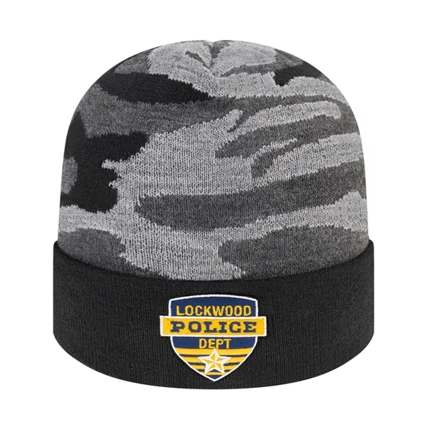 Urban Camouflage Knit Cap with Solid Color Cuff - Urban Camouflage Knit Cap with Solid Color Cuff - Image 0 of 1