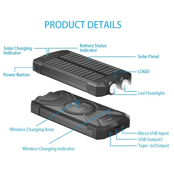 Solar Power Bank Fast Charging - Solar Power Bank Fast Charging - Image 4 of 7