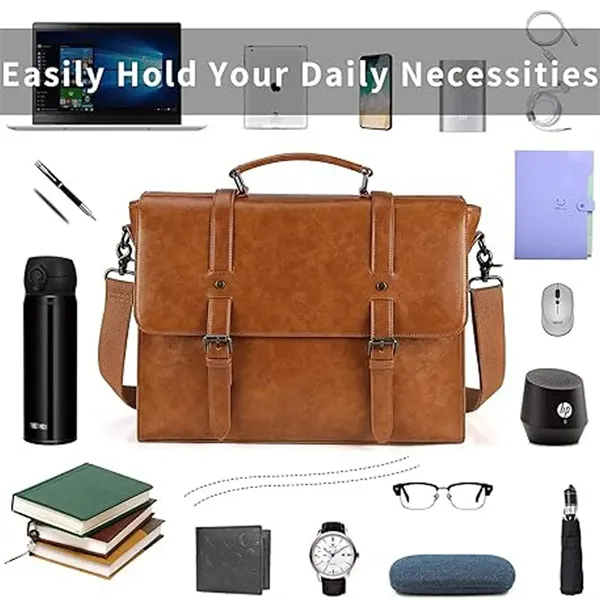 Laptop Briefcase Messenger Bag - Laptop Briefcase Messenger Bag - Image 0 of 5