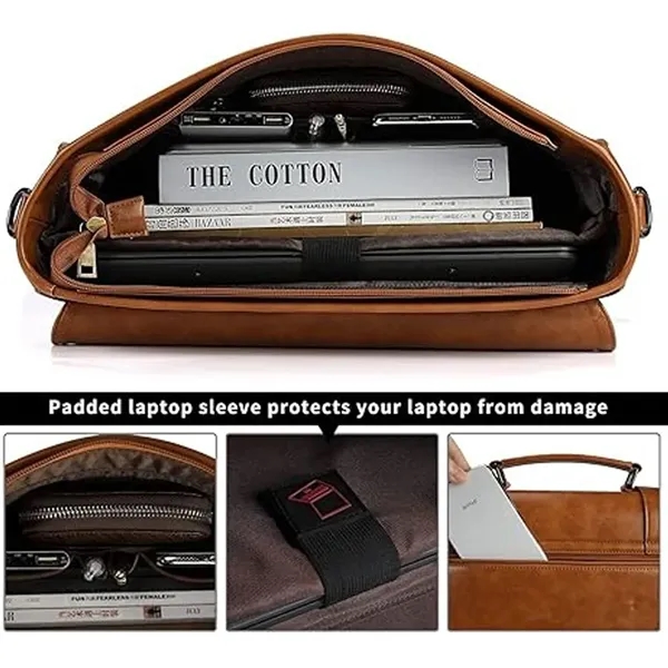 Laptop Briefcase Messenger Bag - Laptop Briefcase Messenger Bag - Image 2 of 5
