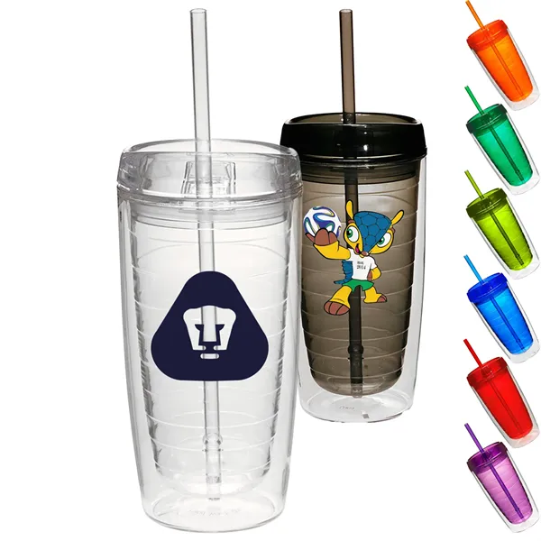 Tumblers 16 oz. Acrylic Insulated Coffee Travel Mugs