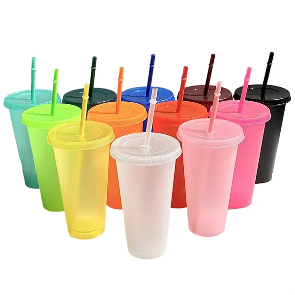 20Oz Plastic Straw Cup - 20Oz Plastic Straw Cup - Image 0 of 3