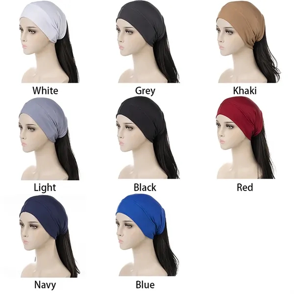 Ladies Pure Color Mercerized Bonnet - Ladies Pure Color Mercerized Bonnet - Image 1 of 3