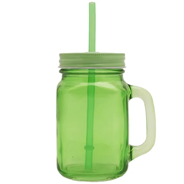 15 oz. Colored Mason Jars with Handle - 15 oz. Colored Mason Jars with Handle - Image 3 of 5