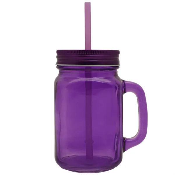 15 oz. Colored Mason Jars with Handle - 15 oz. Colored Mason Jars with Handle - Image 4 of 5