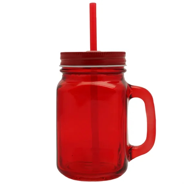 15 oz. Colored Mason Jars with Handle - 15 oz. Colored Mason Jars with Handle - Image 5 of 5